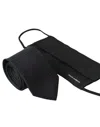 Dolce & Gabbana Black 100% Silk Adjustable Necktie Face Mask In Black