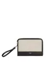 Dolce & Gabbana Canvas Clutch Bag In Black