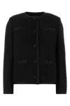Dolce & Gabbana Tailored Wool Blend Blazer With Satin Trim In Black