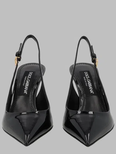 Dolce & Gabbana Sleek Logo Heels For Women In Black