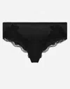 Dolce & Gabbana Dolce&gabbana Lace-trim Briefs In Black