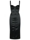 Dolce & Gabbana Dress In Black Acetate Blend In Black