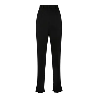 Dolce & Gabbana Black Acetate Blend Trousers