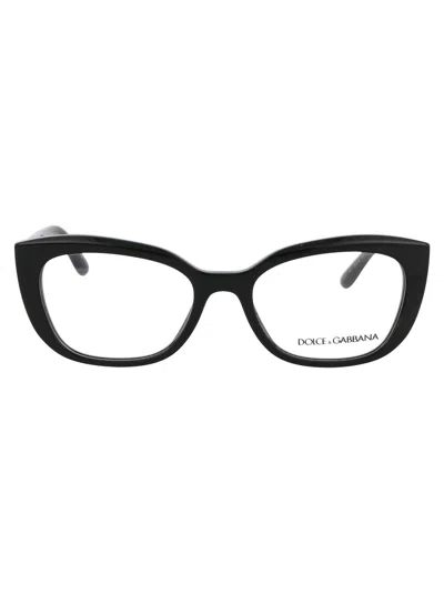Dolce & Gabbana Black Acetate Optical Glasses