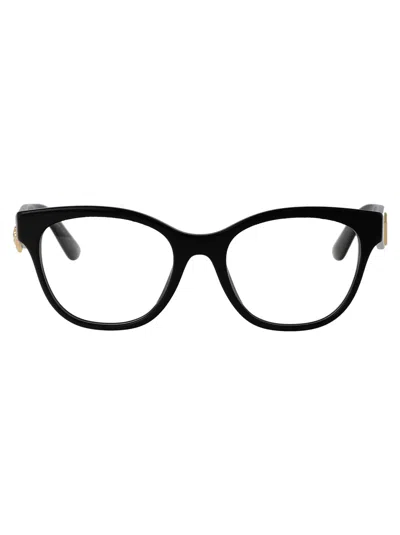 Dolce & Gabbana Black Acetate Optical Glasses In Brown