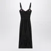Dolce & Gabbana Black Acetate Silk Dresses In Black