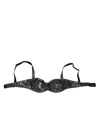 Dolce & Gabbana Black Acetate Stretch Balconette Bra Underwear In Black