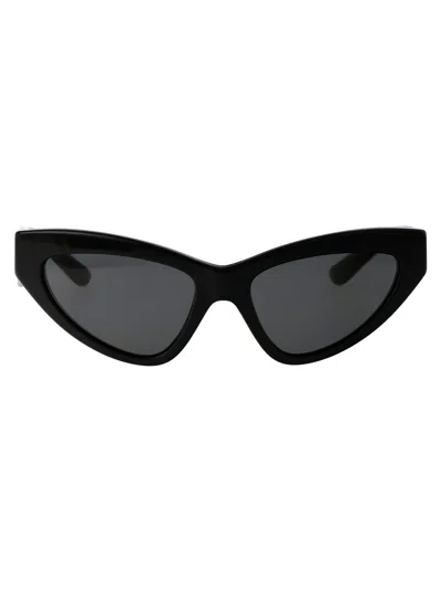 DOLCE & GABBANA DOLCE & GABBANA BLACK ACETATE SUNGLASSES