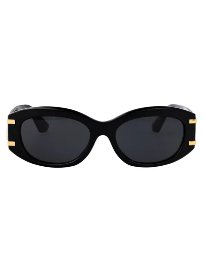 DOLCE & GABBANA DOLCE & GABBANA BLACK ACETATE SUNGLASSES