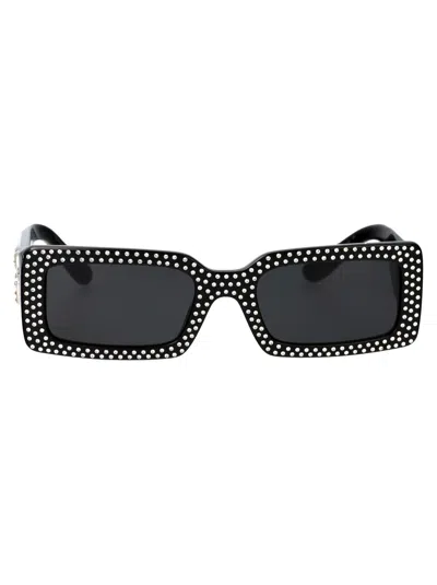 DOLCE & GABBANA DOLCE & GABBANA BLACK ACETATE SUNGLASSES