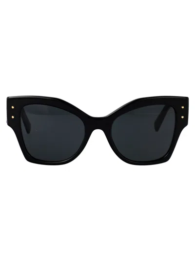 Dolce & Gabbana Black Acetate Sunglasses In Neutral