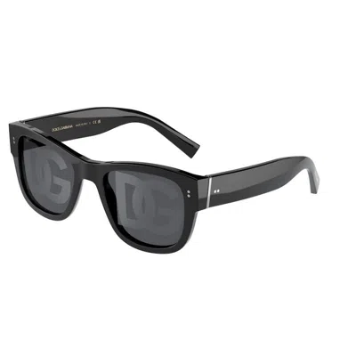 Dolce & Gabbana Black Acetate Sunglasses For Men