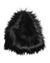 Dolce & Gabbana Black Acrylic Fur Womens Bucket Hat In Black