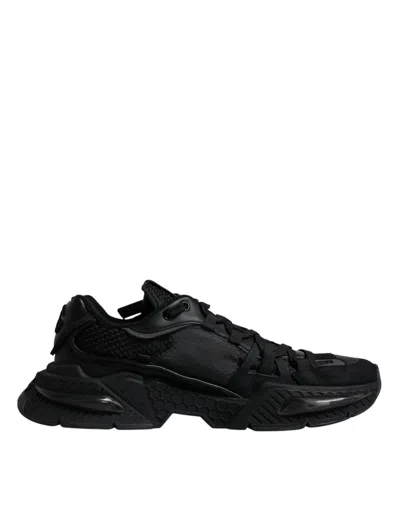 Pre-owned Dolce & Gabbana Black Airmaster Low Top Men Sneakers Men's Shoes ()
