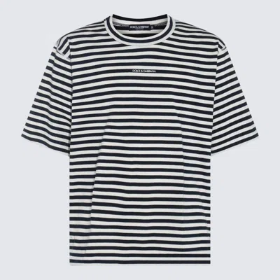 Dolce & Gabbana Black And White Cotton T-shirt