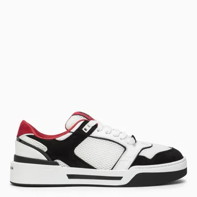Dolce & Gabbana Black Low Top Sneakers In White