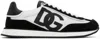 Dolce & Gabbana Multicolor Mesh And Split Leather Cushion Sneakers In Black