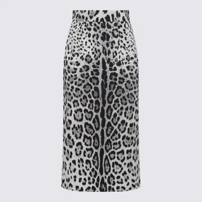 DOLCE & GABBANA DOLCE & GABBANA BLACK AND WHITE SKIRT