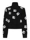 Dolce & Gabbana Intarsia-knit Logo Virgin Wool Jumper In Negro