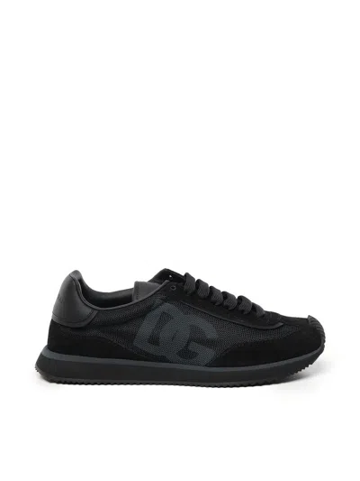 DOLCE & GABBANA DOLCE & GABBANA BLACK ARIA SNEAKERS