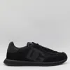 Dolce & Gabbana Low Top Sneakers Featuring Suede Accents In Black