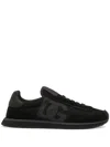 Dolce & Gabbana Low-top Nylon Sneakers With Leather Inserts In White