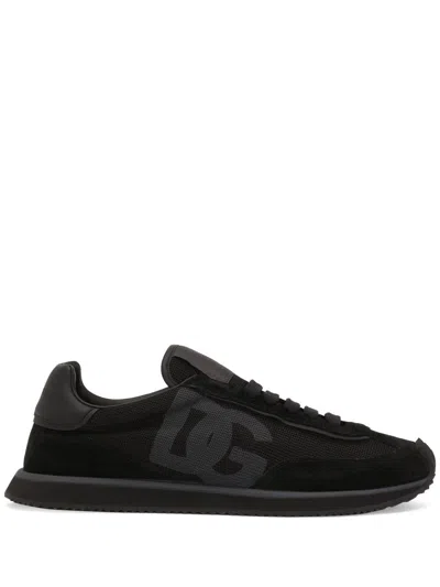 DOLCE & GABBANA DOLCE & GABBANA BLACK ARIA SNEAKERS
