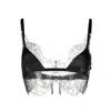 Dolce & Gabbana Lace-trim Satin Bra In Black