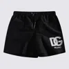 Dolce & Gabbana Logo-print Drawstring Swim Shorts In Black