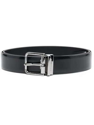Dolce & Gabbana Black Belt With Buckle