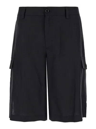 DOLCE & GABBANA BLACK BERMUDA SHORTS