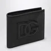 Dolce & Gabbana Small Zip-around Wallet In Calfskin With Raised Logo