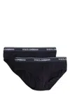 Dolce & Gabbana Underwear Briefs Bi Pack In Black