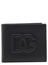 Dolce & Gabbana Small Zip-around Wallet In Calfskin With Raised Logo