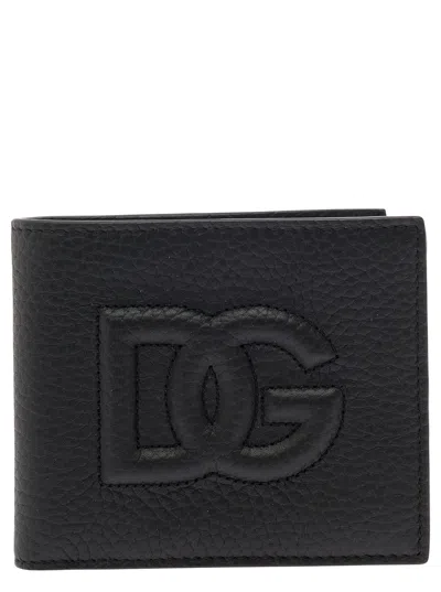 Dolce & Gabbana Black Bifold Wallet With Quilted Leather