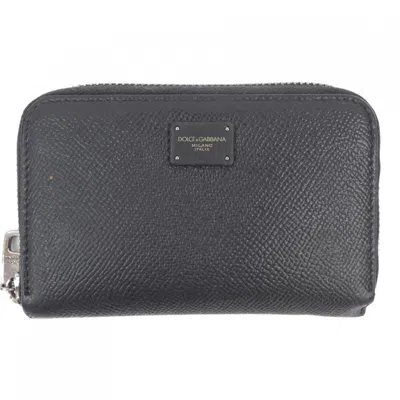 Pre-owned Dolce & Gabbana Black Bill Wallet (bi-fold) ()