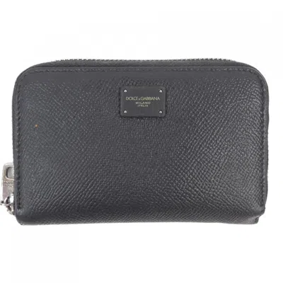 Pre-owned Dolce & Gabbana Black Bill Wallet (bi-fold) ()