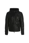 Dolce & Gabbana Black Dg Essential Hooded Jacket In Black