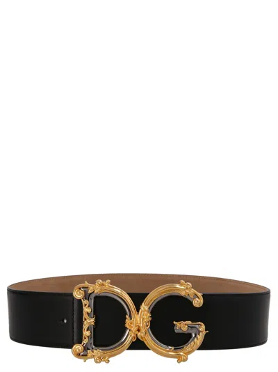 Dolce & Gabbana Black Black Black Black Black Black Black Black Black Black Black Black Dg Barocco Belt