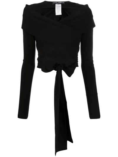 DOLCE & GABBANA BLACK TOP KIM DOLCE & GABBANA