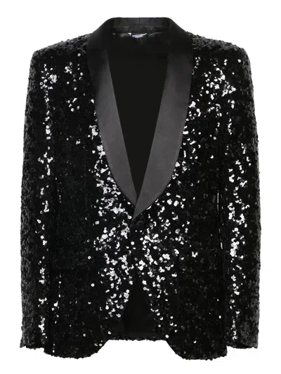 DOLCE & GABBANA BLACK BLAZER