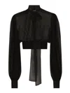 Dolce & Gabbana Long-sleeved Tops In Black