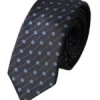 Dolce & Gabbana Black Blue Polka Dot Silk Adjustable Men Men's Tie In Black And Blue