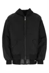 Dolce & Gabbana Men's Nylon Bomber Jacket In Black