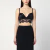 Dolce & Gabbana Stretch Satin Bra Lace Detailing In Black