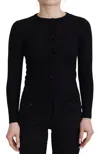 Dolce & Gabbana Black Button Down Slim Cardigan Wool Sweater In Black