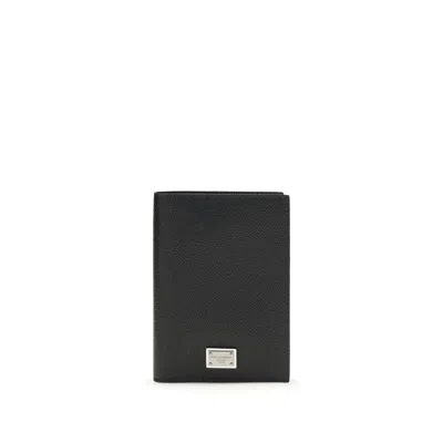 Dolce & Gabbana Black Calf Leather Bos Taurus Wallet