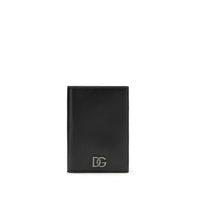 Dolce & Gabbana Black Calf Leather Bos Taurus Wallet
