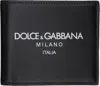Dolce & Gabbana Black Calfskin Bifold Logo Wallet