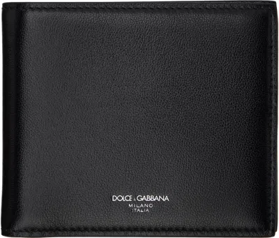 Dolce & Gabbana Black Wallet With Front Logo Detail